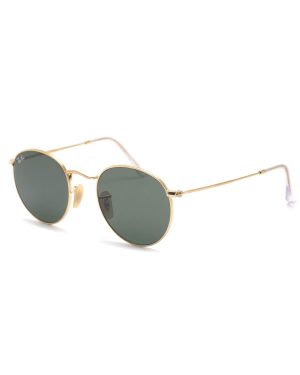 Lentes de Sol Round Metal Flat Gold RB3447N 001 50-21 Medium