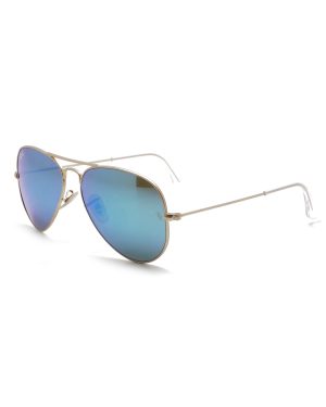 Lentes De Sol Aviator Espejado Azul Rb3025 112/17 Tamaño 58