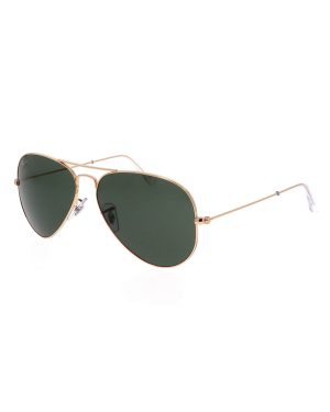 Lentes De Sol Aviator GOLD Verde Gris Rb3025 L0205 G15 Tamaño 58