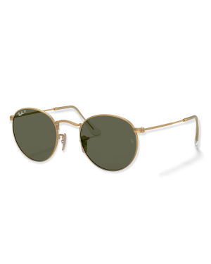 Lentes de Sol Round Metal Flat Gold RB3447 112-56 50-21 Clásico POLARIZADO