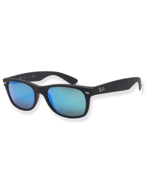 Lentes de Sol modelo New Wayfarer RB2132 622 17 Negro Lente Azul