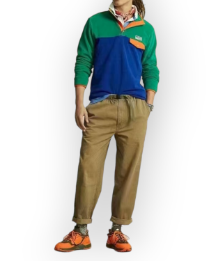 Pantalón Polo Senderismo De Sarga Classic Fit Algodón caqui