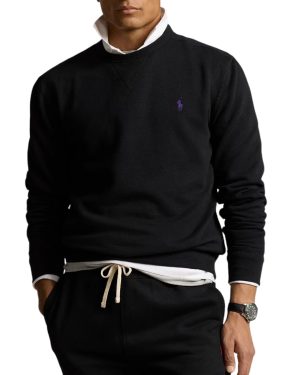 Suéter Polo de punto doble Sweater buzo Cuello Base negro