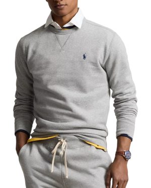 Suéter Polo de punto doble Sweater buzo Cuello Base gris