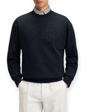 Buzo de Algodón Premium con Logo en Relieve – Diseño Clásico negro