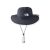 Sombrero Pescadora Outdoor Boonie – Negro con Cordón Ajustable