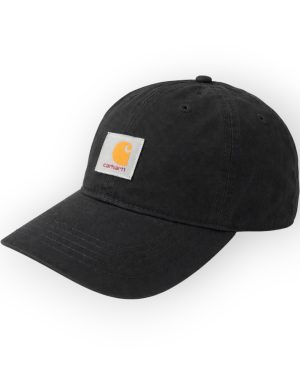 Gorra Carhartt Canvas Logo Patch – Negra Ajustable