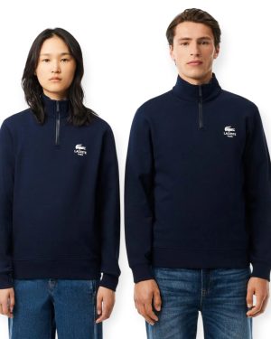 Buzo Paris Half-Zip Unisex – Algodón Premium con Interior Afelpado - Azul